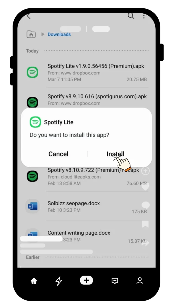 Spotify Lite Mod APK v1.9.0.72603 Download Free 2026 4 install spotify lite