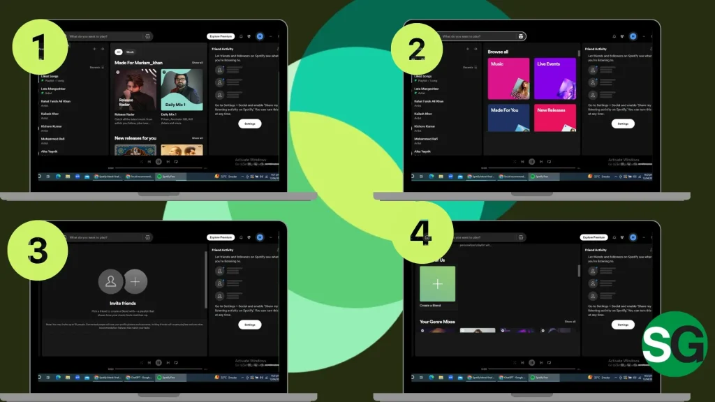 how to make a blend on spotify on pc