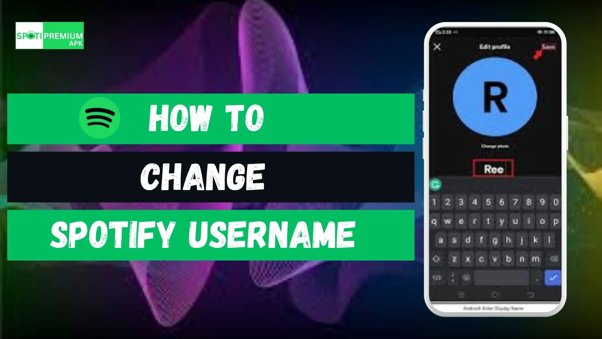 how to change username on Spotify