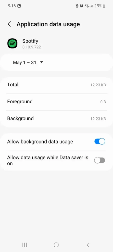 allow background data usage
