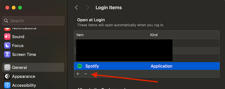 use mac settings manager to stop spotify from opening on startup on mac 2