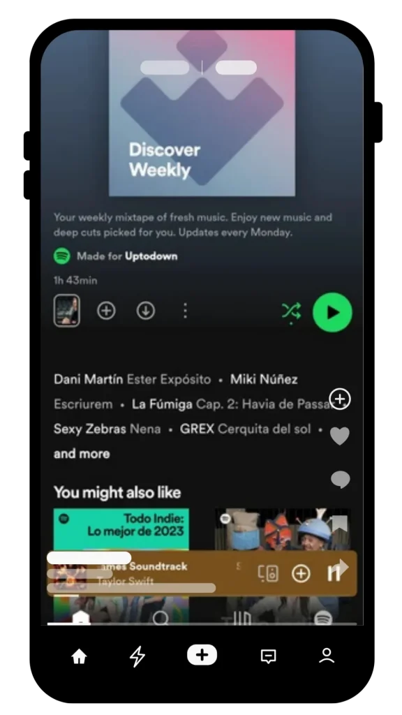 user interface spotify ++