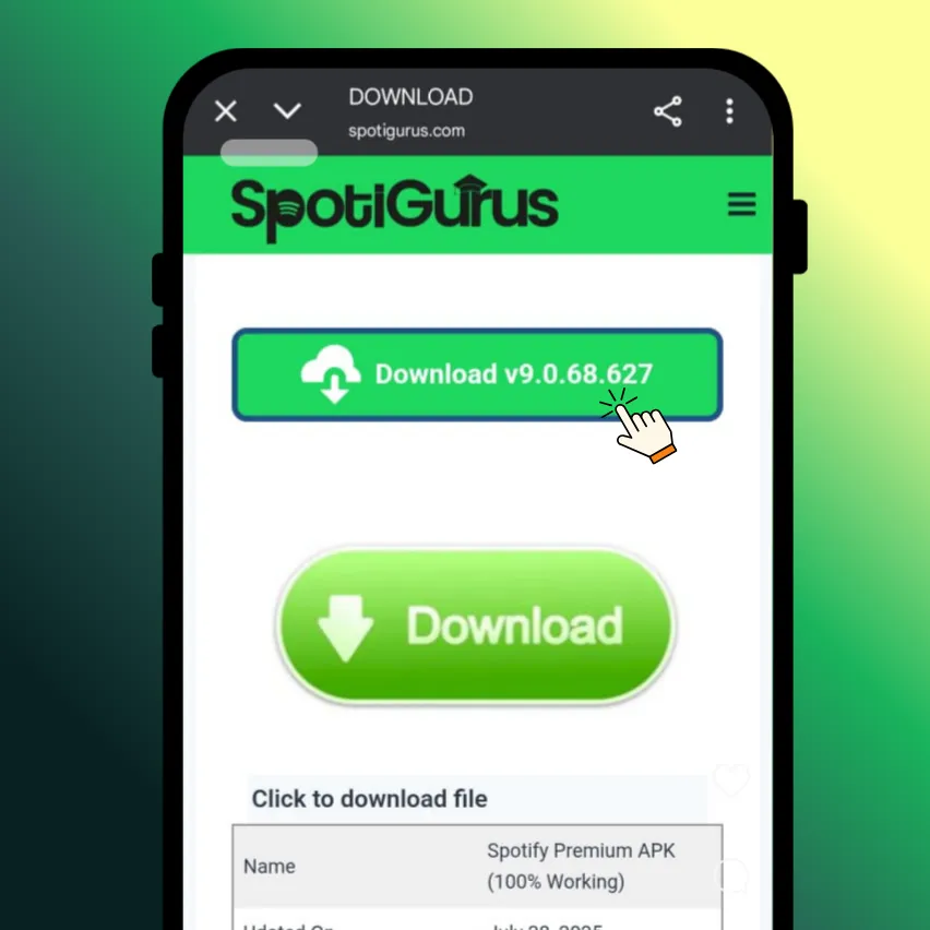 download spotify premium apk file from spotigurus 2